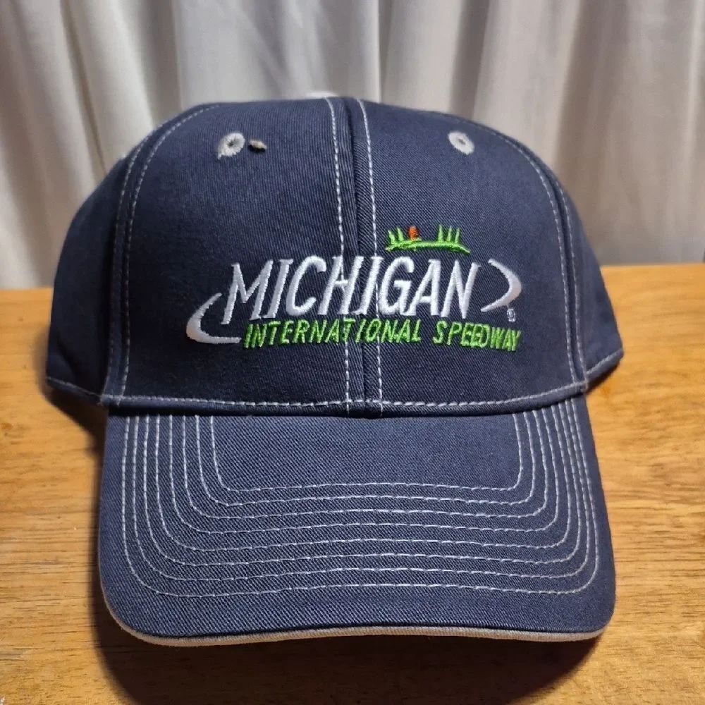 Michigan International Speedway Blue Velcroback Hat - New